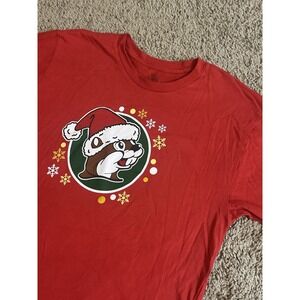 Adult Buc-ees Short Sleeve Graphic Shirt - Holiday Christmas - Small